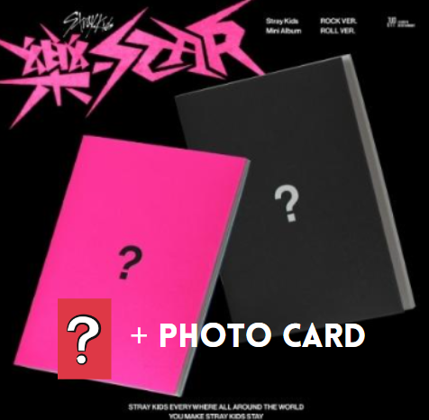 STRAY KIDS - ROCK-STAR (ROCK / ROLL Version) + OFFICIAL PHOTO CARD *