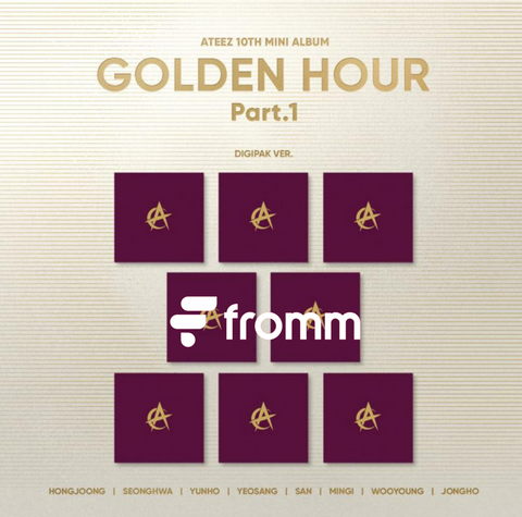 [PREORDER] : ATEEZ - GOLDEN HOUR PART.1 (Digipack ver.) + FROMM PHOTOCARD *