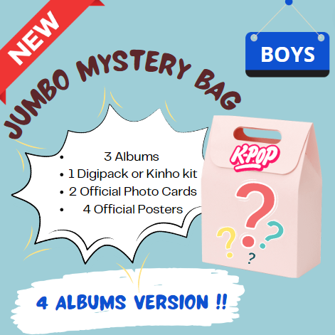 KPOP Jumbo Mystery Albums Bag - Boys Group