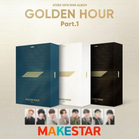 ATEEZ - GOLDEN HOUR : Part.1 + MAKESTAR PHOTOCARD *