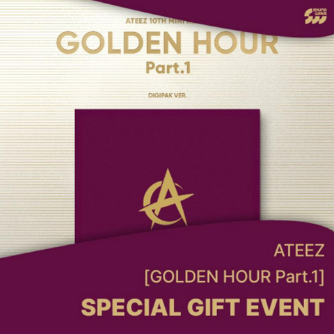 ATEEZ - GOLDEN HOUR PART.1 (Digipack ver.) + SOUNDWAVE PHOTOCARD *