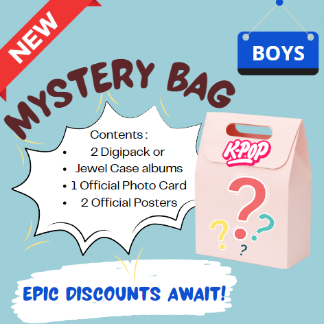 KPOP Lite Mystery Albums Bag - Boys Group - RANDOM VERSIONS ONLY