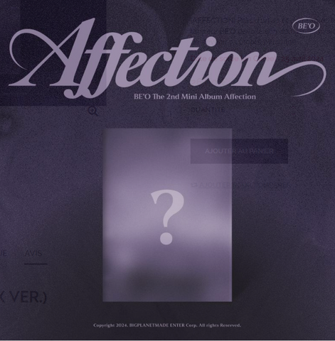 [PREORDER] : BE'O - Affection (BOX ver.)