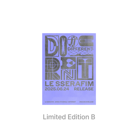 [PREORDER] : LE SSERAFIM - DIFFERENT (Limited Edition B)