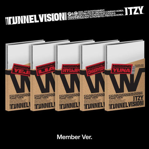 [PREORDER] : ITZY - TUNNEL VISION (Member Ver.)