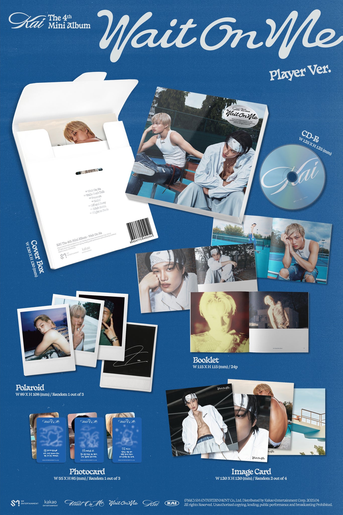 Album KAI (EXO) 'Wait On Me' [Sleeve Version] + Précommande Bonus + Planner Digital BolsVos - Édition K-POP - 2