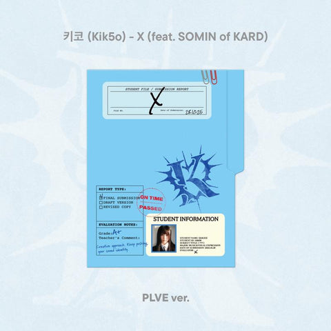 [PREORDER] : Kik5o - X (Feat. SOMIN of KARD) (PLVE ver.)