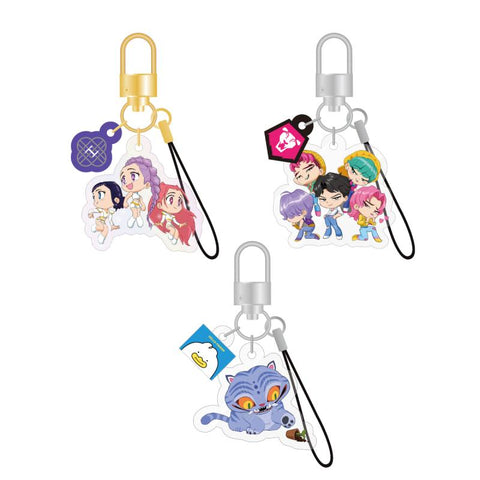 [PREORDER] : KPOP DEMON HUNTERS - OFFICIAL LIGHT STICK KEYRING CHARM
