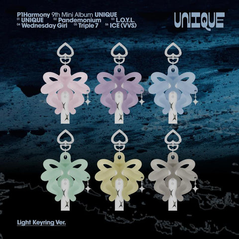 [PREORDER] : P1Harmony - UNIQUE (Light Keyring Ver.) (Limited Edition)