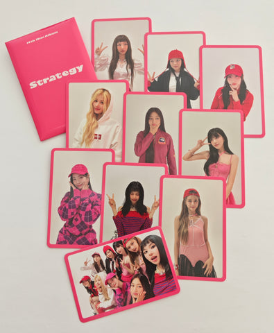 TWICE - Strategy Official Set of 10 Photocards (pink)