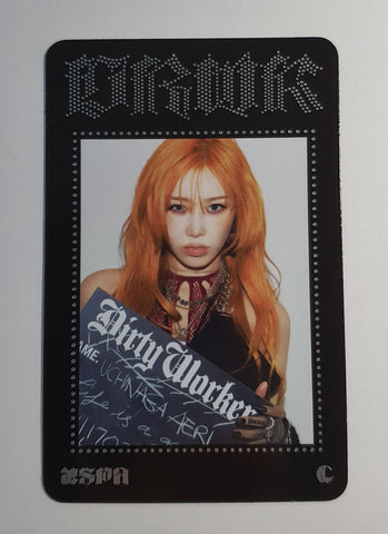 AESPA - DIRTY WORK Trading card (GISELLE)