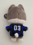 STRAY KIDS - PLUSH Doll Keyring Official SKZOO Ver. Wolf Chan