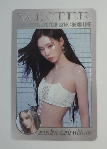 AESPA - LIVE TOUR SYNK : AEXIS LINE Official Photocard Y vers. (WINTER)