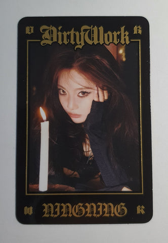 AESPA - DIRTY WORK Trading card (NINGNING)