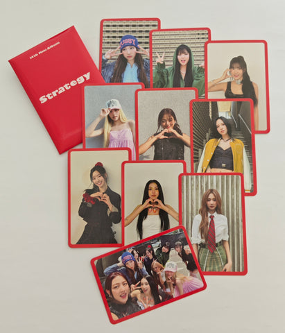 TWICE - Strategy Official Set of 10 Photocards (red)