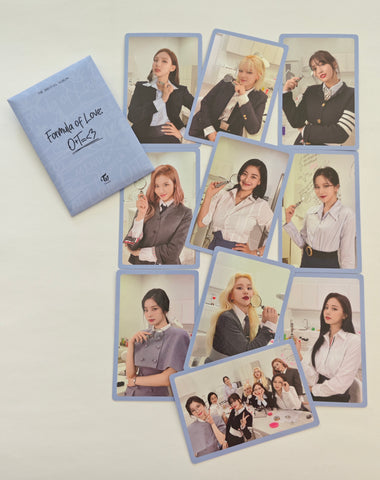 TWICE - Formula of Love Official Set of 10 Photocards (blue)