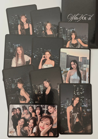 TWICE - With You-th Official Set of 10 Photocards (Black)