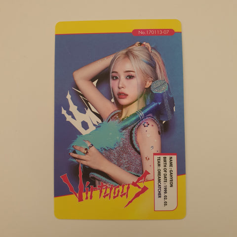 DREAMCATCHER - VirtuouS Officiel Photocard (Limited vers) Gahyeon
