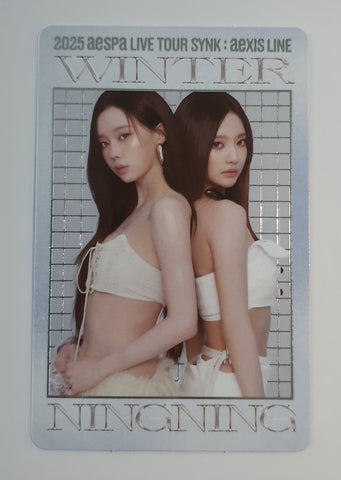 AESPA - LIVE TOUR SYNK : AEXIS LINE Official Photocard X vers. (WINTER/NINGNING)