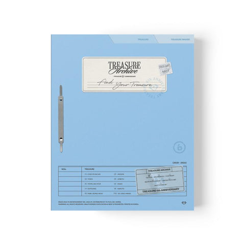 [PREORDER] : (Pre-Order + EXCLUSIVE PHOTOCARD) TREASURE - TREASURE ARCHIVE : TREASURE 6th ANNIVERSARY - Archive