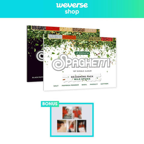 [PREORDER] : [WEVERSE SET] LE SSERAFIM - SPAGHETTI (Weverse Albums ver.)