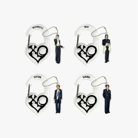 [PREORDER] : XLOV - 2026 ASIA TOUR 'SERVING-X' OFFICIAL MD : ACRYLIC CARABINER KEYRING