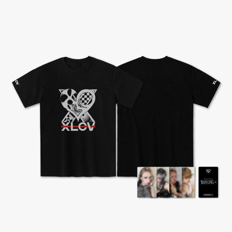 [PREORDER] : XLOV - 2026 ASIA TOUR 'SERVING-X' OFFICIAL MD : OVERSIZED SHORT-SLEEVE T-SHIRT
