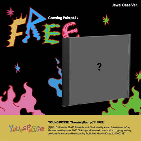[PREORDER] : YOUNG POSSE - Growing Pain pt.1 : FREE (Jewel Case Ver.)