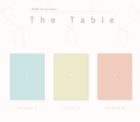 NU'EST (뉴이스트) Mini Album Vol. 7 - The Table (Korean) RANDOM VERSION