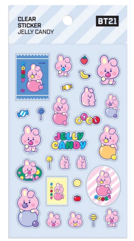 BT21 CLEAR STICKER [JELLY CANDY] KYYO