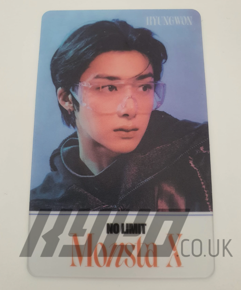 MONSTA X NO LIMIT SW LUCKY DRAW PVC OFFICIAL PHOTO CARD