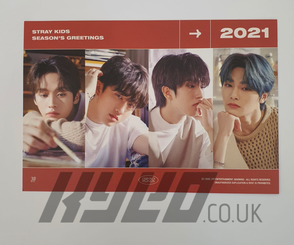 STRAY KIDS SEASON'S GREETINGS 2021 OFFICIAL POSTCARD