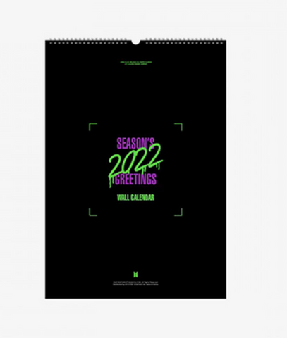 BTS - 2022 Season's Greetings Wall Calendar (Wall Calendar) (Korean Edition)