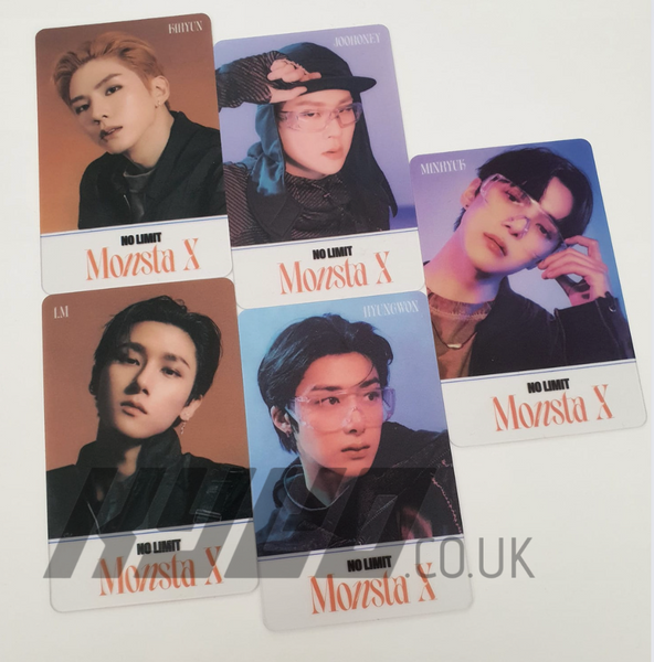 MONSTA X ON MY WAY展示会 特典 PVCフォトカード セット MONSTA X NO LIMIT SW LUCKY DRAW PVC OFFICIAL PHOTO CARD – KYYO