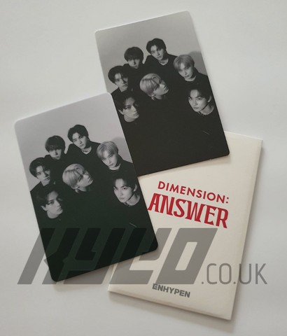 ENHYPEN DIMENSION : ANSWER WEVERSE OFFICIAL PHOTOCARD