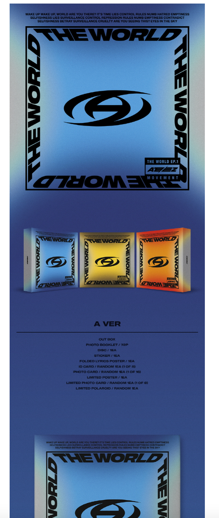 Ateez - The World EP.1: MOVEMENT Album Versione Random + Benefici Limited + EBook BolsVos 21p E Photocard - 3