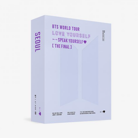 BTS - WORLD TOUR ‘LOVE YOURSELF : SPEAK YOURSELF’ [THE FINAL] DVD (BONUS WEVERSE)