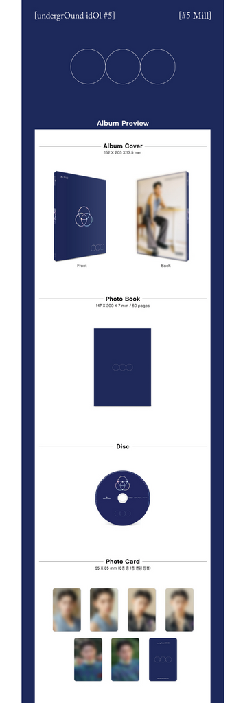 Mill OnlyOneOf - Underground IdOl #5 Album | CD K-Pop Collezionismo - Foto 2